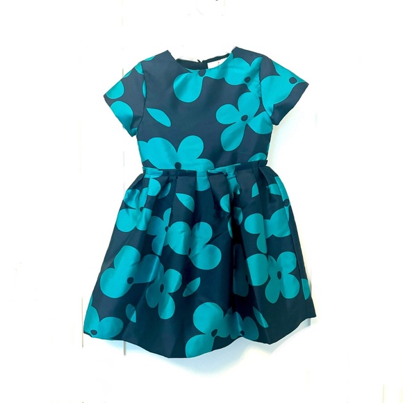 Jacadi Blue and Green Formal Dress - Picture 3 of 10